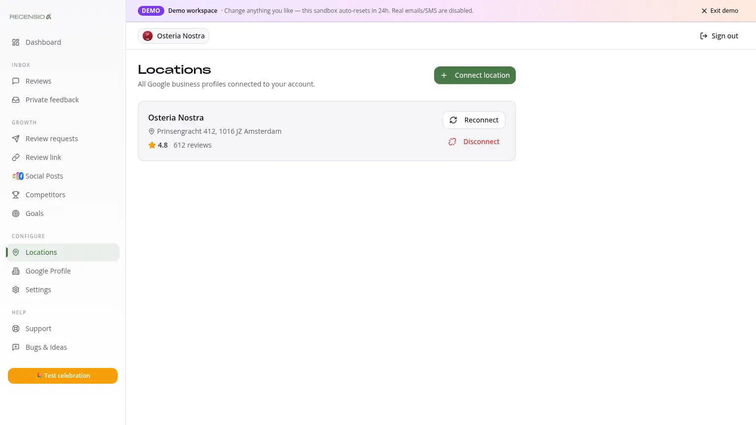 Manage locations (multi-location)
